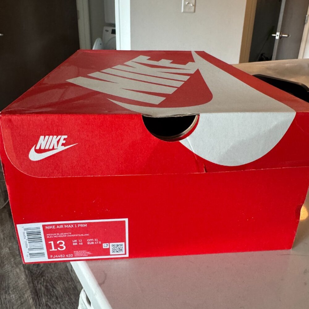 Nike Air Max 1 Premium Denim Leopard (DS) - Picture 2 of 5
